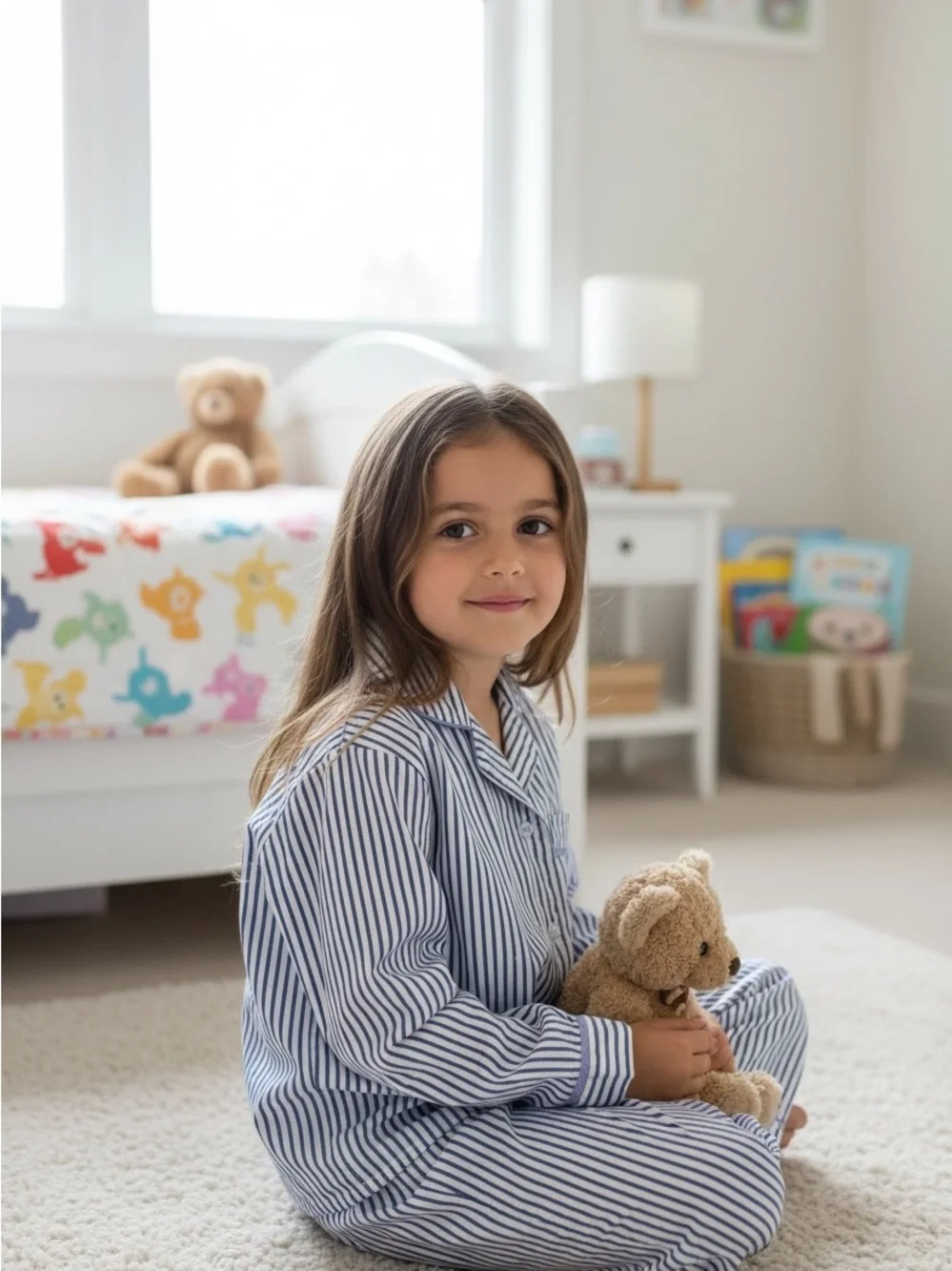 Powell craft kids long sleeve cotton pajama shirt 6/7